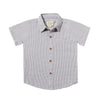 NEWPORT Grey Micro Plaid Woven Shirt