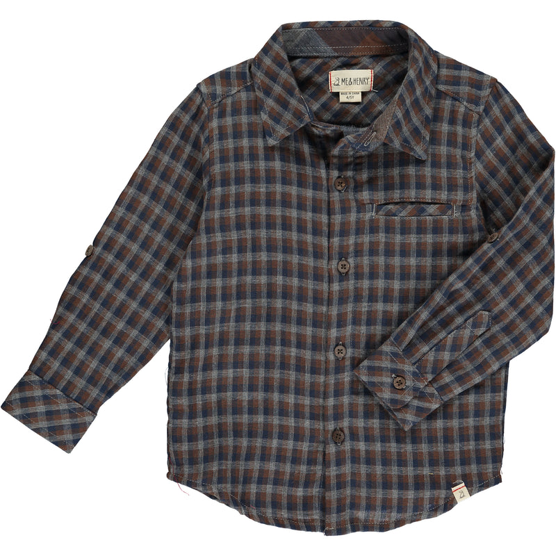 Brown Multi Plaid ATWOOD Woven Shirt