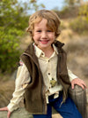GILT Olive Sherpa Vest