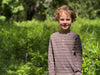 ADAMS Tan/Brown Stripe Ribbed Henley