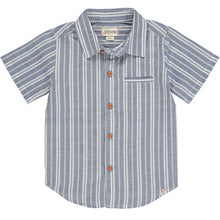  MENS NEWPORT Blue/White Striped Woven Shirt