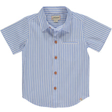 NEWPORT Blue/White Stripe Woven Shirt