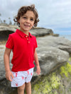 WATERGATE Terry Towelling Red Polo