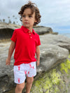 WATERGATE Terry Towelling Red Polo