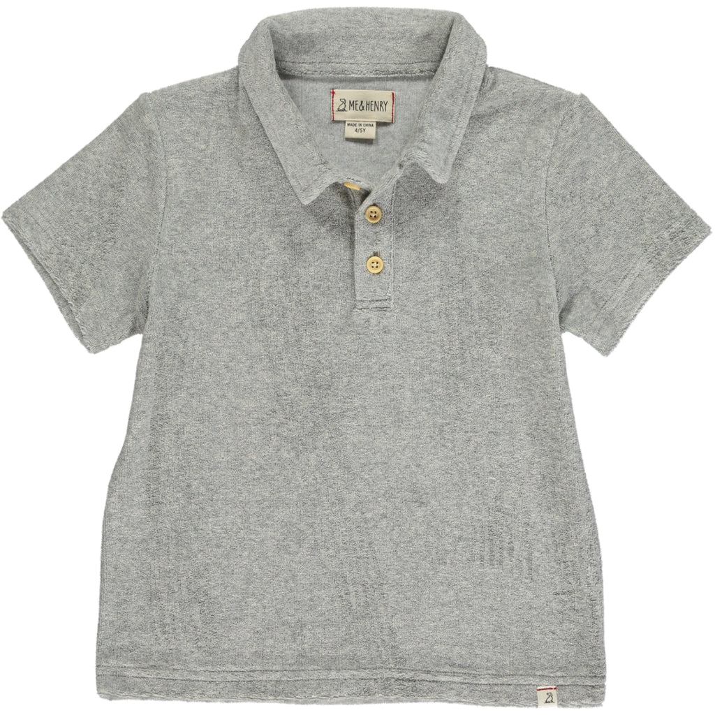 Watergate Terry Towelling Grey Polo