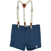CAPTAIN Blue Shorts with adjustable straps