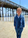 HAROLD Blue Woven Jacket