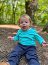 TELLICO Aqua/White/Blue Triple pack onesies/tees