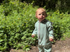 BLAINE Turquoise/Beige Cosy Hooded Romper