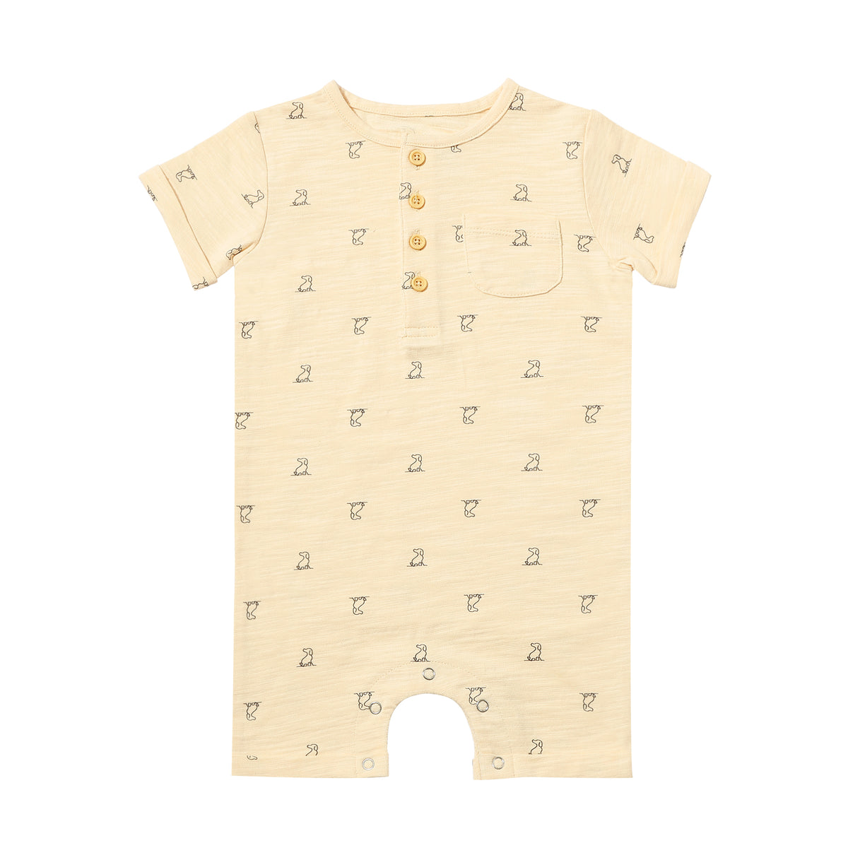 Me & Henry Arlington Cosy Polo Romper | Blue/Cream Arms