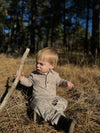 KINGSTON Heather Beige Polo Romper