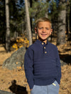 CABLE Navy Sweater