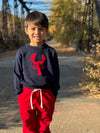 SNAPPY Navy Lobster Sweater