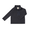 PICKET Navy Waffle Zip up top