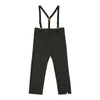MARCUS Green Tweed Pants with Suspenders