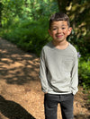 AIKEN Brown Striped Raglan Tee