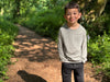 AIKEN Brown Striped Raglan Tee