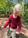 BRADEN Burgundy Slub Top
