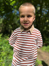 WAVERLY Brown Stripe Polo