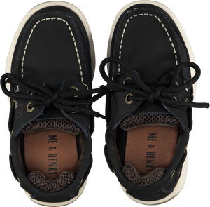 Navy Leather Boat Shoes