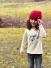 Tee, car, beetle, blue car, cream, tee, cotton, boys, top, curly hair boy, toddler, woodlands, Long Sleeves, Sleeved, Sleeve, Soft, casual, Warm, Red, Beenie, Henry.