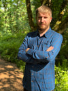 Mens Atwood Woven Shirt Lined royal/black micro plaid