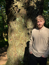 Mens Benji Ribbed Henley heathered beige
