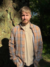 Mens Benji Ribbed Henley heathered beige