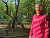 Mens Midway Polo wine multi stripe