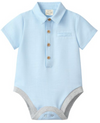 PALE BLUE HELFORD WOVEN ONESIE