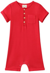 CAMBORNE Red Henley Romper