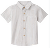 CREAM WHITE STRIPE NEWPORT WOVEN SHIRT