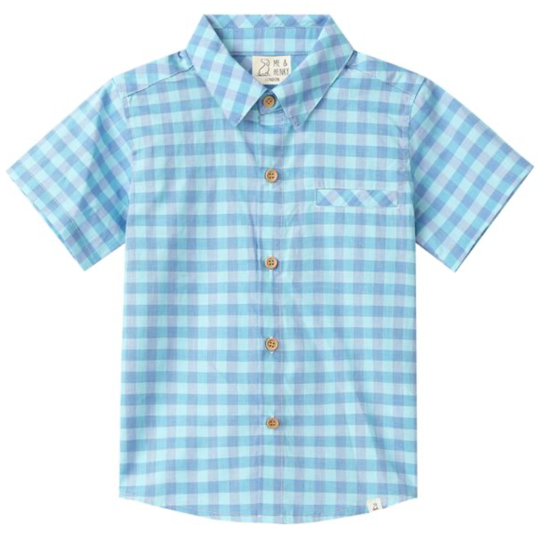Basket Weave Plaid Shirt 『Ｍ』Light Blue BLUE/ TURQUOISE PLAID NEWPORT WOVEN SHIRT – Me & Henry