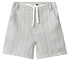CREW WOVEN GREY TEXTURED PLAID SHORTS