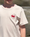 MARINE CREAM CRAB Embroidered Tee
