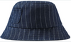 FISHERMAN Dark Chambray Stripe Bucket Hat