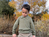 CHRISTIAN Olive Cable Polo