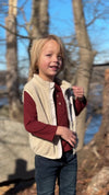 GILT Beige Sherpa Vest