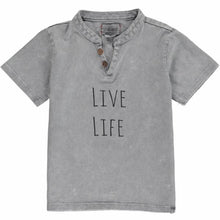  Grey 'Live Life' tee