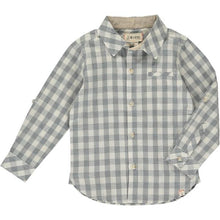  Mens Woven Shirt grey/white