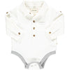 White waffle woven onesie