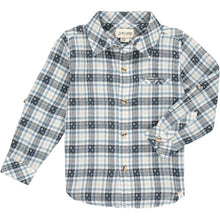  Mens Atwood Woven Shirt grey stitched plaid