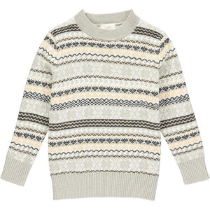 Grey/Beige Fairisle Sweater