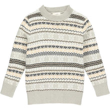  Mens Oslo Sweater grey/beige fairisle