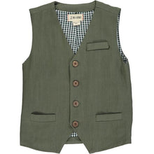  Green CLEMSON cotton vest