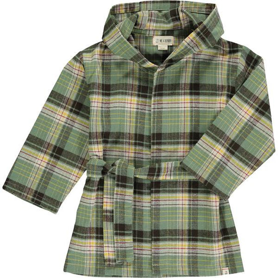 Mens Munford Lounge Robe green/brown plaid