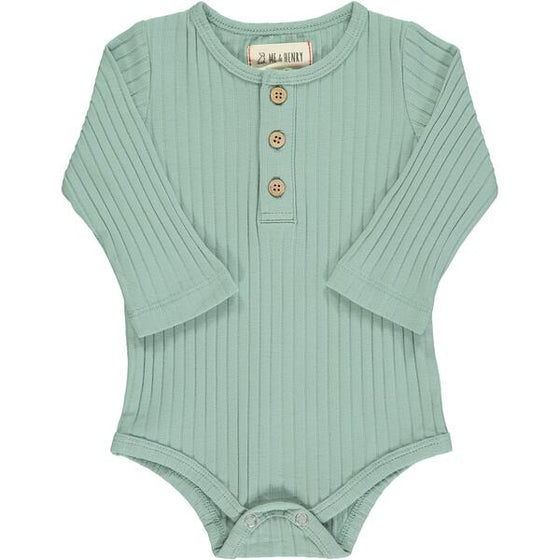 Sage Green rib onesie