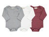 Solid cotton onesies and tees triple packs