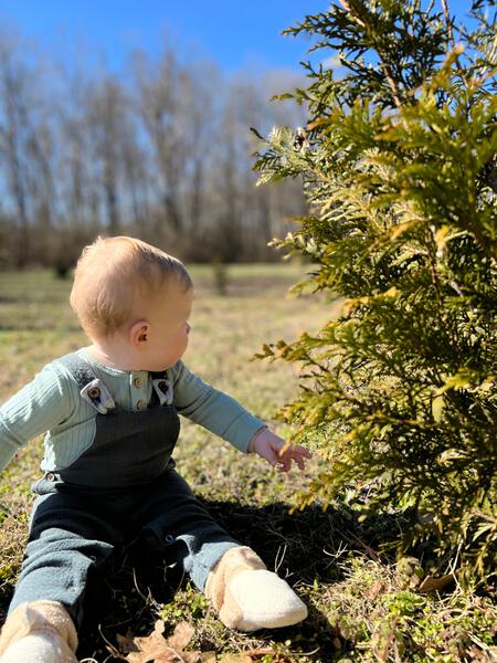 Sage Green rib onesie