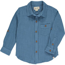  Mens Merchant Woven Shirt blue